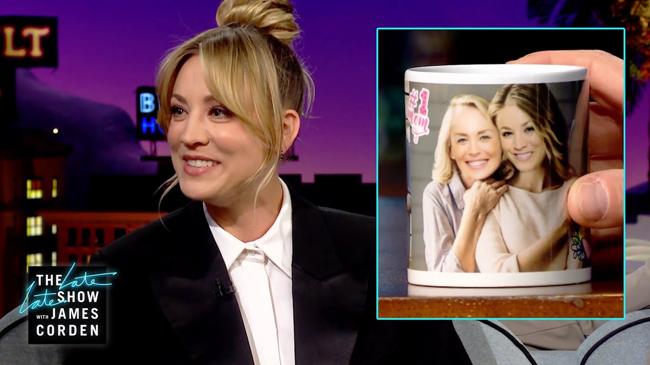 Kaley Cuoco “Made” Sharon Stone the Perfect Mug