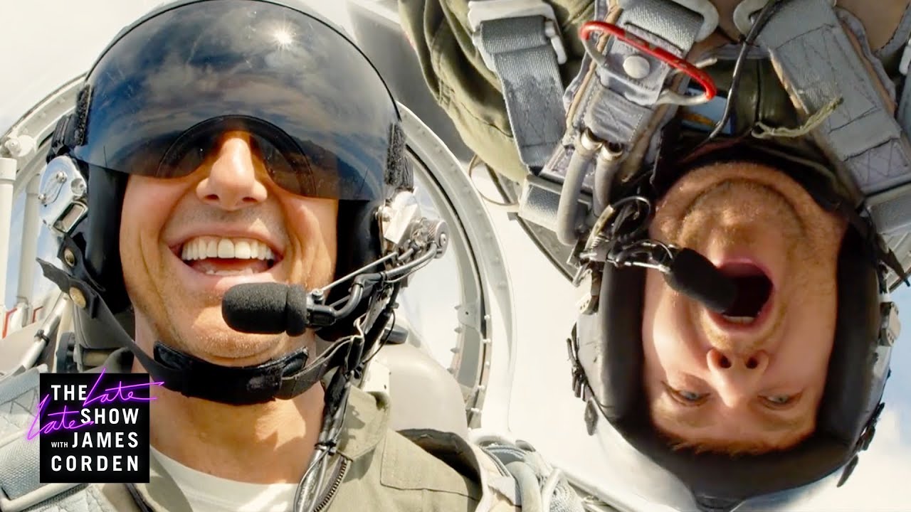 Tom Cruise Terrifies James in ‘Top Gun’ Fighter Jet!
