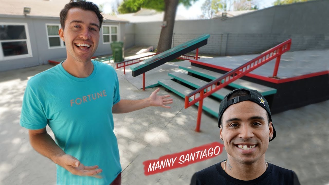 Manny Santiago’s Private Backyard Skatepark Tour!