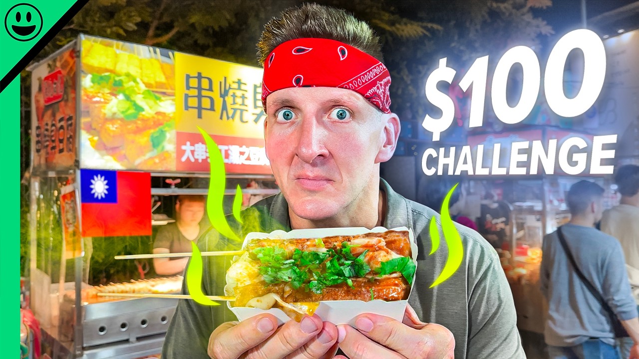 Taiwan Street Food $100 Challenge! Asia’s HEART ATTACK Snacks!!