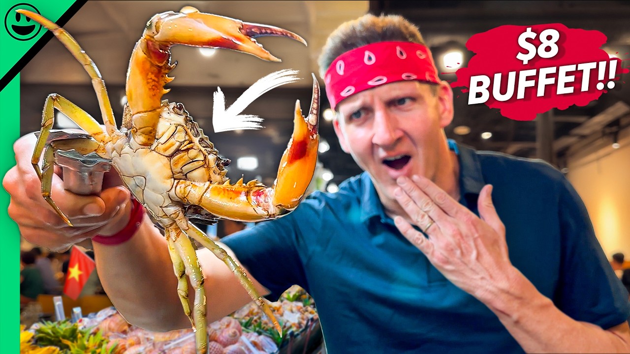 Vietnam’s $8 LIVE Seafood Buffet!! Catch Your Dinner!!