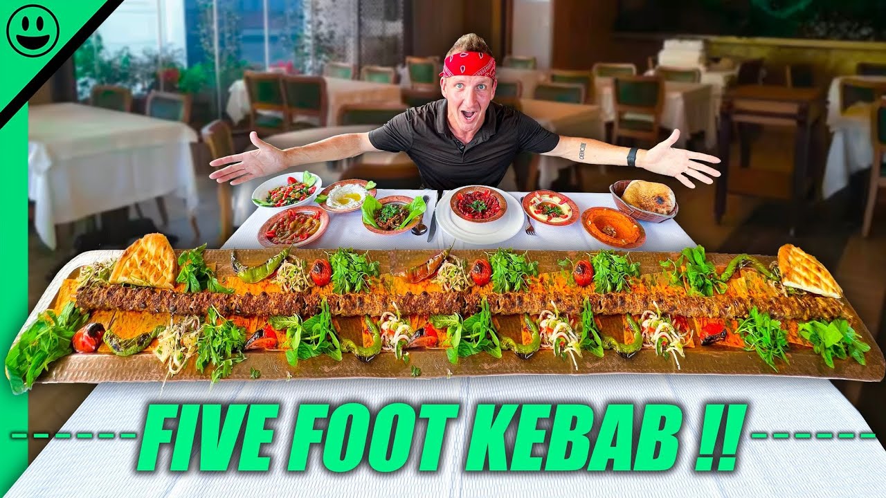 Turkey’s RECORD BREAKING Kebab!! Istanbul Street Food Meat Tour!!