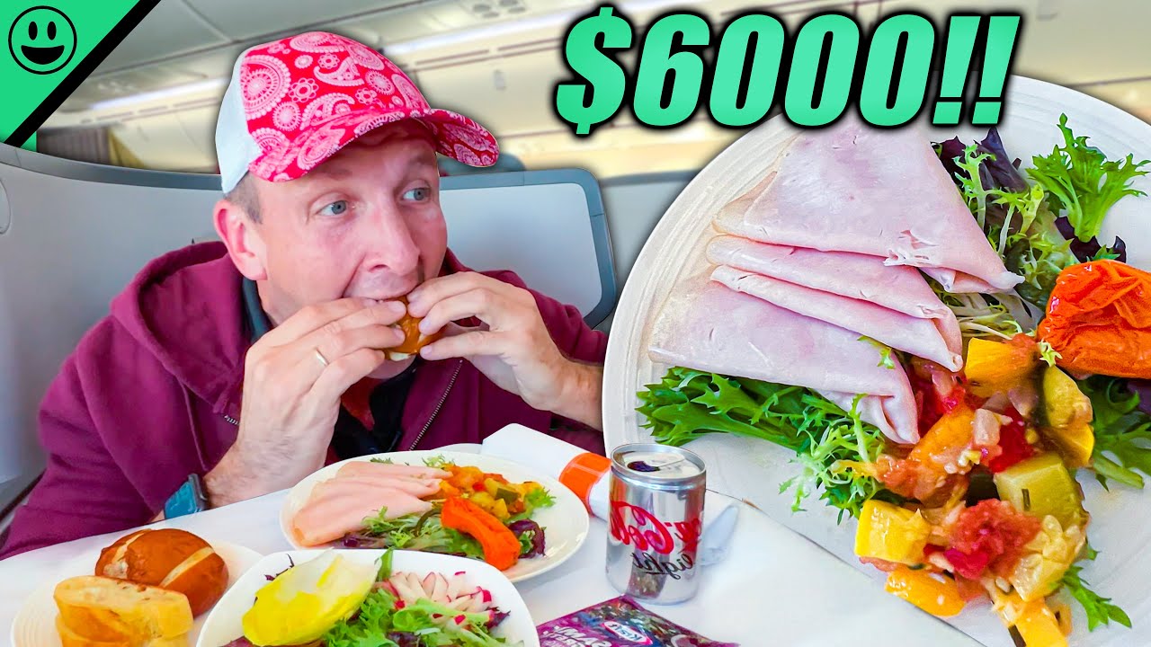 What $6000 Gets You on Ethiopian Airlines! First Class Food in East Africa!