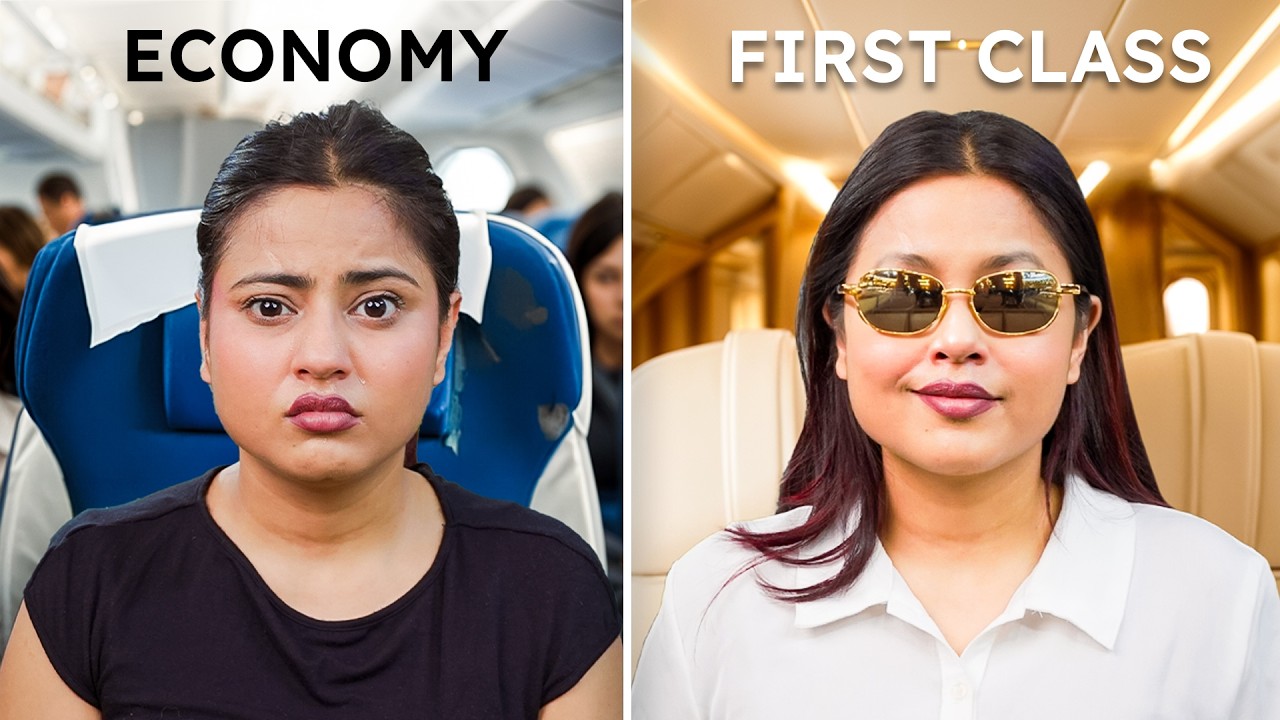 Cheapest vs Most Expensive Plane Seat !