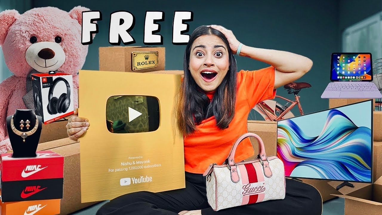 How Many FREE Things Can 1 Million Subs Get Me ?