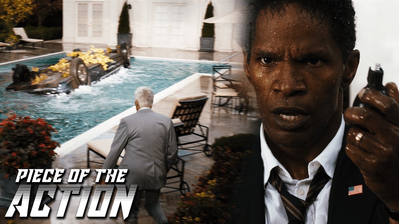 Limousine Goes Into Swimming Pool | White House Down