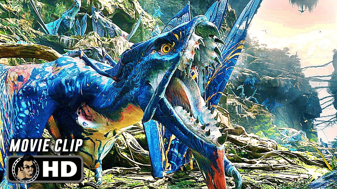 Quaritch Tames His Ikran Scene | AVATAR: THE WAY OF WATER (2023) Movie CLIP HD
