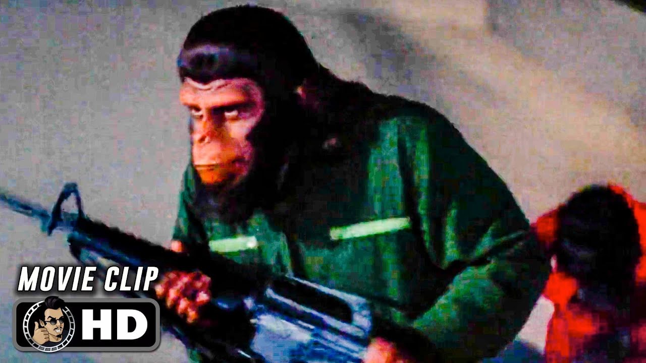 CONQUEST OF THE PLANET OF THE APES Clip – “Combat!” + Retro Trailer (1972)