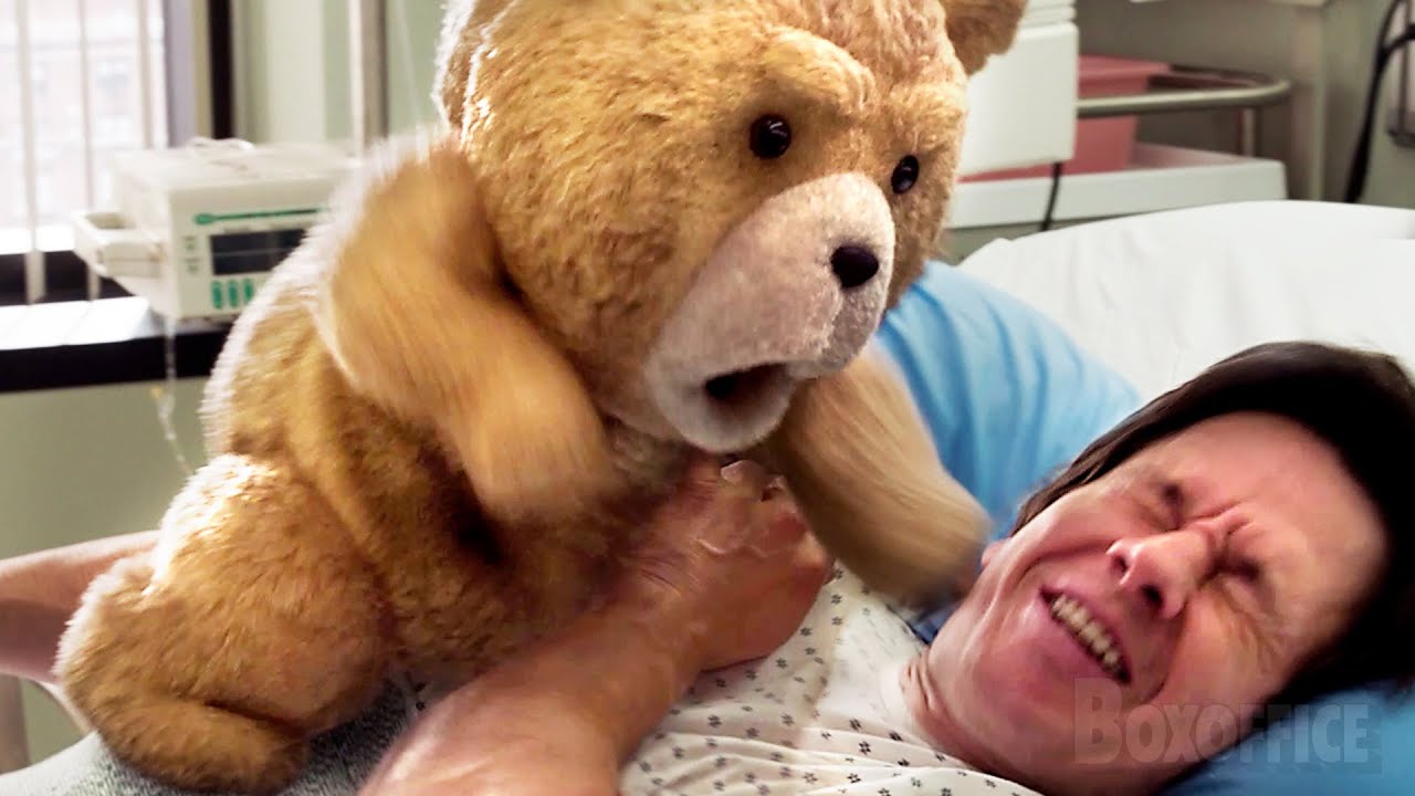 Ted punches Marky Mark in the face! (best hospital prank ever)