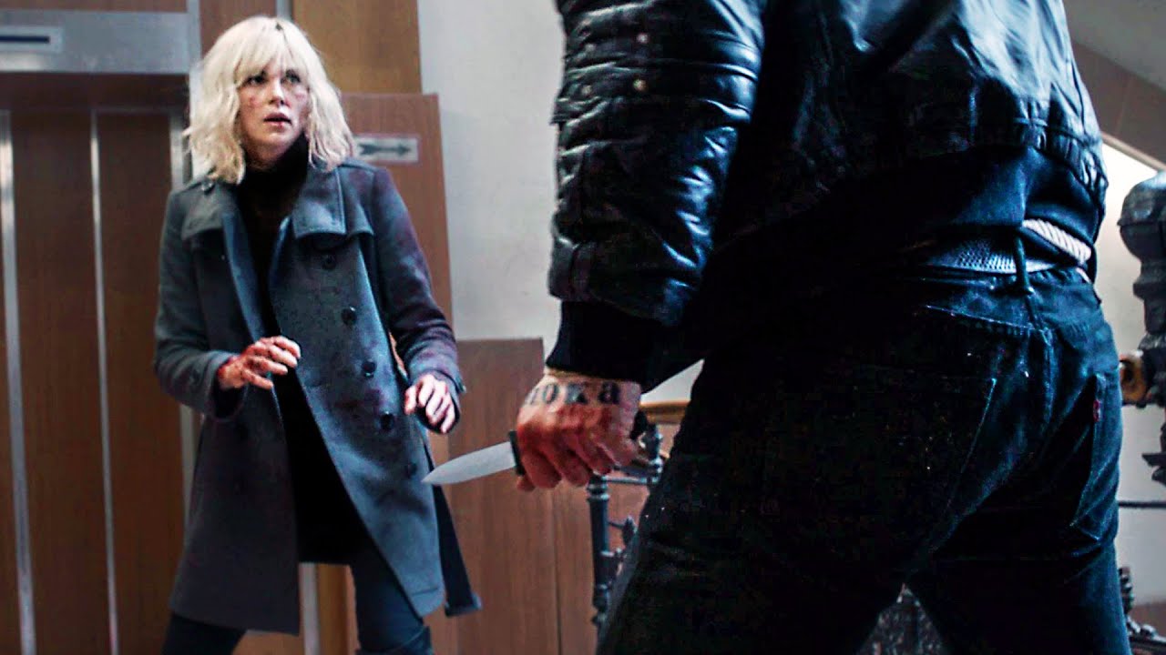 Atomic Blonde Full Long Take Staircase Fight | Atomic Blonde | CLIP
