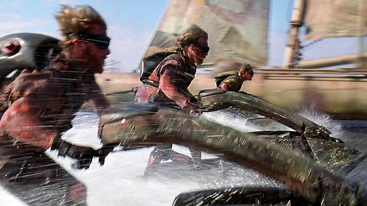Attack of the Sky Pirates (Full Scene) | Waterworld   4K
