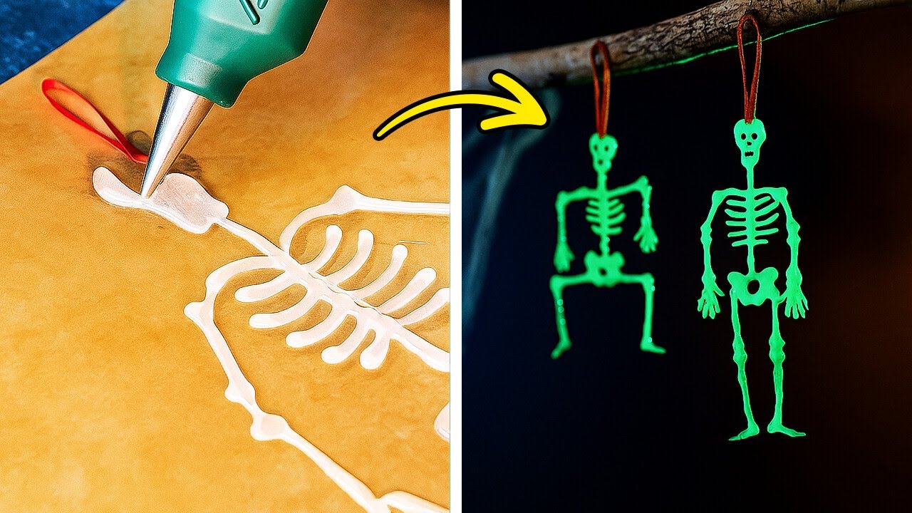 HALLOWEEN DECOR IDEAS  ✨ Glue Gun Hacks for Spooky Decor!