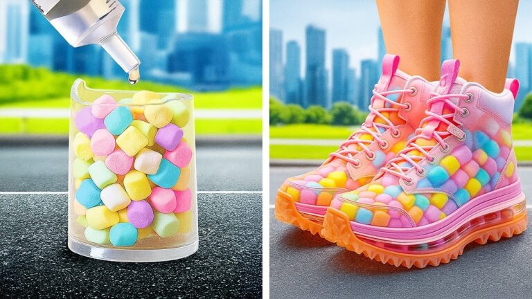 MARSHMALLOW SNEAKERS?   Unusual Shoe Ideas & Genius Feet Hacks!  ✨