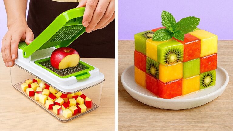 HOW TO CUT & PEEL FRUITS AND VEGGIES FASTER ⚡  Cooking Tips!