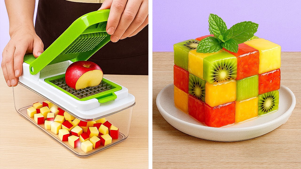 HOW TO CUT & PEEL FRUITS AND VEGGIES FASTER ⚡  Cooking Tips!