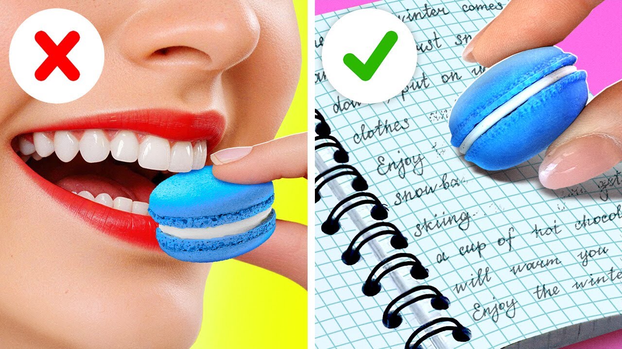 HOW TO SNEAK SNACKS EVERYWHERE   AWESOME SCHOOL HACKS