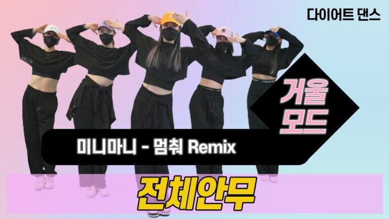 멈춰Remix - 미니마니 l 다이어트댄스 l 거울모드 Mirror Mode l 지니댄스핏안무