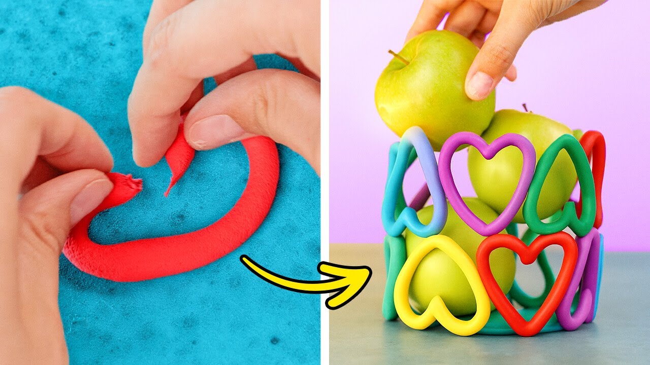 DIY RAINBOW CRAFTS   Fun Polymer Clay Ideas! ✨