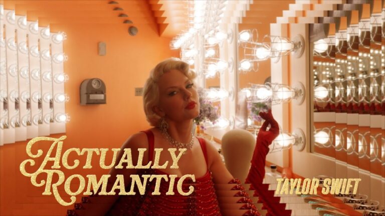 Taylor Swift - Actually Romantic (Lyric Video)