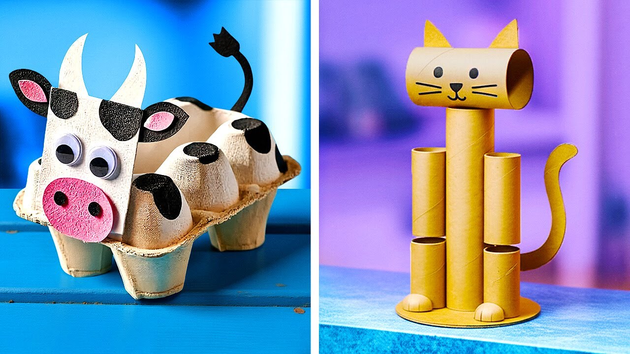 DON'T THROW OUT THAT CARDBOARD!   Genius DIY Crafts & Hacks! ♻️✨