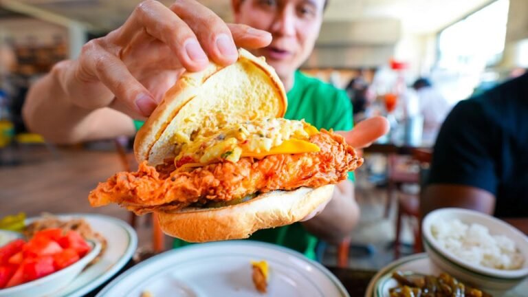 America’s Best Chicken Sandwich!! ASHEVILLE FOOD TOUR + Brisket Cheesesteak in North Carolina!!-Mark Wiens