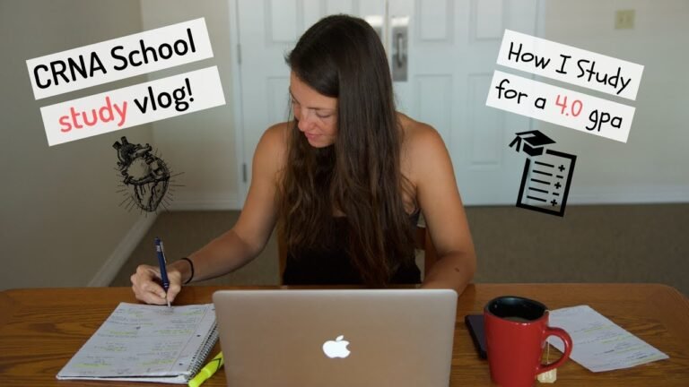 CRNA School Study Tips | SRNA Study Day Vlog! Road to 4.0 GPA.-The Schoeller Family