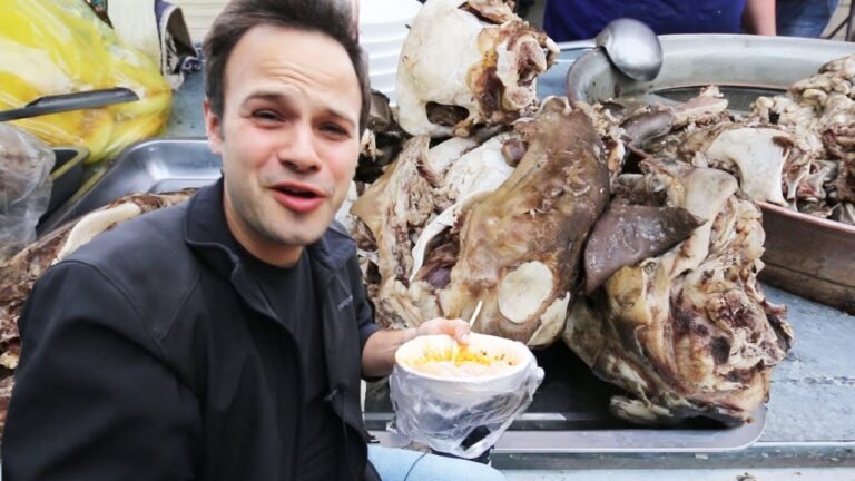 Chinese Street Food FRENZY! LAMB HEAD Soup + Organ Tour in Kashgar