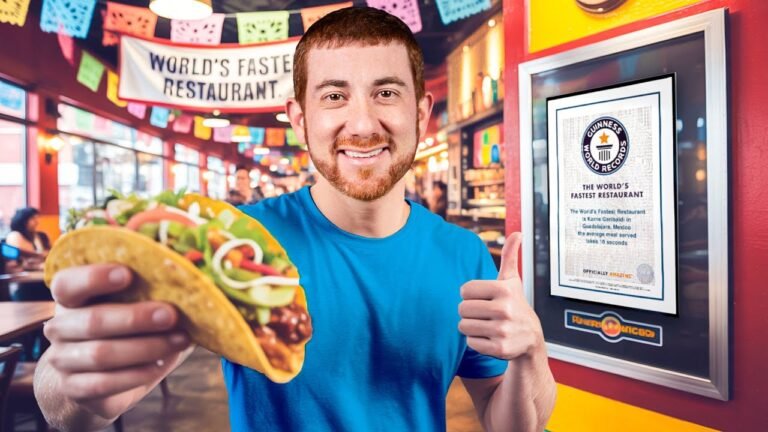 Eating At The World's Fastest Restaurant (10 Seconds)-Drew Binsky