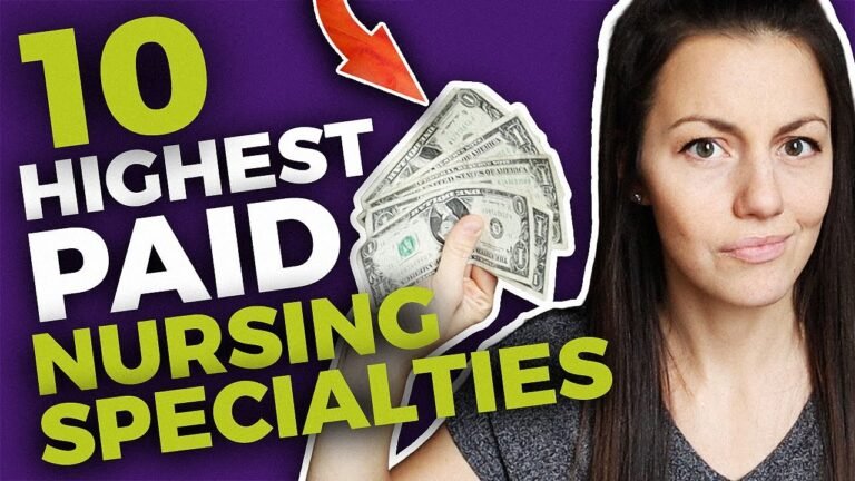 HIGHEST PAID NURSES | TOP 10 HIGHEST PAID NURSING SPECIALTIES!-The Schoeller Family