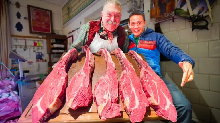 Italian Steak Buffet - All You Can Eat!!   Meat Italy’s King of Beef - Dario Cecchini!!-Mark Wiens