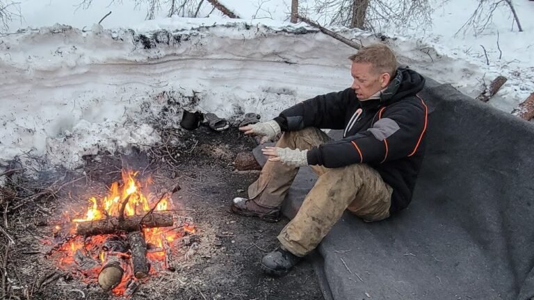 Lost in Alaska - How to NOT Freeze to Death! Winter Survival Camping & Bushcraft (No Tent or Bag)-Outdoor Boys