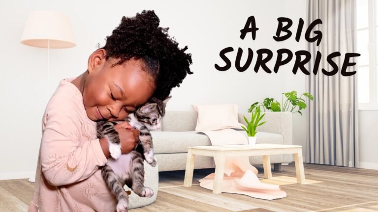 Surprising Tyanna with Kittens | Toddler Reacts to Big Surprise!-The Schoeller Family