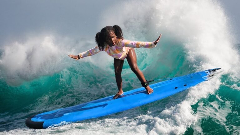 Surprising Tyanna with Surf Lessons!-The Schoeller Family